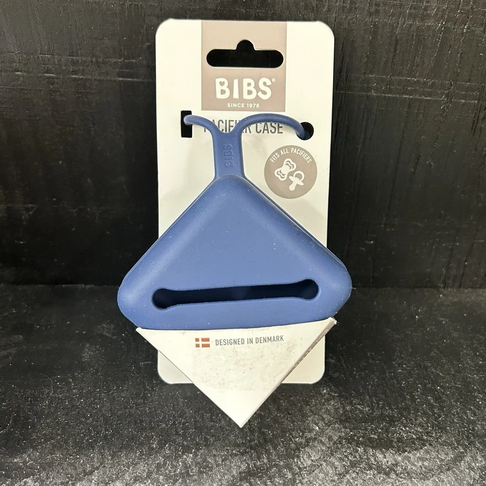 BIBS Silicone Premium Pacifier Case - Fits All Pacifiers-BPA Free - Blue